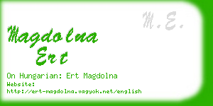 magdolna ert business card